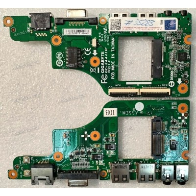 USB & Audio & VGA & RJ-45 & WiFi connector board GigaByte R2442N, U24, U2442 (5C2442IO0R-00-10B) GigaByte GC-2442IO REV: 1.0 Chips ALC269, GST5009.LF