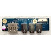 USB & Audio board Clevo W370ST W350ST, DNS W370ET 0170717, W370ST, GigaByte P27K, Sager W370ST (2ZR13-00403-C40S, 6-71-W35S8-D01, 6-43-W3700-022-11)