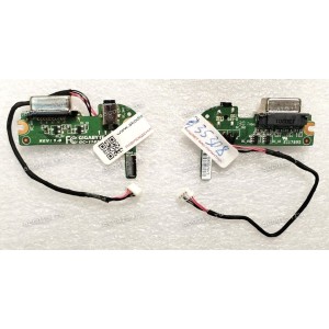 DC Jack board & VGA GigaByte S1185 GC-1185DC Rev: 1.0 (TWN-14A0020, 5C1185DC0R-00-10A, GC-1185DC 1.0A)