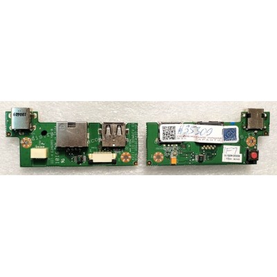 DC Jack board & USB & RJ-45 & Power botton ECS C42II, GigaByte E1425M (2ZR10-00618-E20S, 80G3C4230-10, 35G3C4230-10, C42II IO BD REV:01, EET-4 E246995)