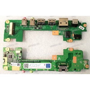 DC Jack board & USB & Audio & RJ-45 & Power botton Gigabyte Q1000C, Positivo Mobo 4000 Totel, 4010, 4020, 4040, N450, Haier X208, CASPER UW2 (2ZR09-02102-Q00S) DA0UW2PI6D0 REV: D Chips Atheros 8132W-AL1E