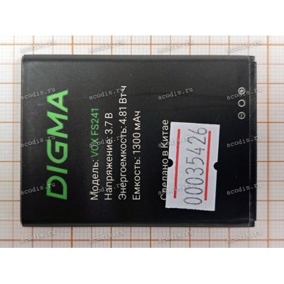 АКБ Digma Vox FS241 VT2001PL (SP34972, 3.7V 1300mAh 4.81Wh)