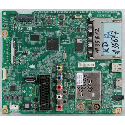 Mainboard LG 42LB620V, 42LB628V, 42LB629V, 49LB62V, 49LB629V (EBU62356105, LC43B/LD43B/LB43T EAX65388005(1.0), L14-TU3701, EBL61400501 TDJM-G101D, 472L013F-0002) Chips LG XD ENGINE LGE2131, SKhynix H27U1G8F…., SKhynix H5TQ1G63EFR-PBC