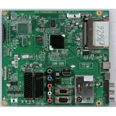 Mainboard LG 42PT250-ZA (EBR72942917, GP2R EAX63426602(0), EBL60721201 TDTJ-S001D, EAN35669102, SAA35869408, SAA35200519, SAA3869408) Chips Nanya NT5CB64M16DP-CF *2