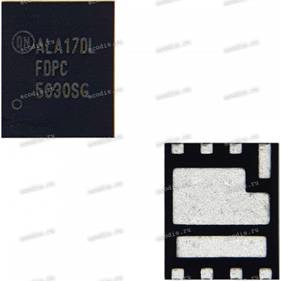 Микросхема ON Semiconductor FDPC5030SG (PQFN8 5x6) CASE 483AR (Asus p/n: 07005-02150000) Dual N-Channel MOSFET 30V 56A POWER CLIP 5X6 NEW
