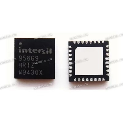 Микросхема Intersil ISL95869HRTZ-T, 95869 HRTZ QFN 33P QCI AL095869000 (Asus p/n: 06018-01140500)