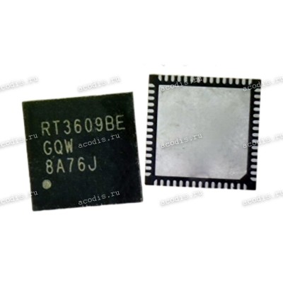 Микросхема RichTek RT3609B, RT3609BE, RT3609BEGOW, RT3609BE-GOW QFN-60, WQFN-60L(7*7) (Asus p/n: 06095-02800000) NEW original
