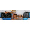 Сист.охл. Acer Predator Triton 500 PT515-51 (24.Q50N1.001, 24.Q50N1.002, 24Q50N1001, 24Q50N1002, 9613S4R, 9723S4R, CSI4600GY010001, CSI4600GY0I0001, ND75C23-18K03, NS65C11-18K04) 3 кулера