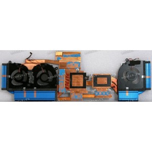 Сист.охл. Acer Predator Triton 500 PT515-51 (24.Q50N1.001, 24.Q50N1.002, 24Q50N1001, 24Q50N1002, 9613S4R, 9723S4R, CSI4600GY010001, CSI4600GY0I0001, ND75C23-18K03, NS65C11-18K04) 3 кулера