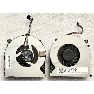 Кулер HP Probook 4530S, 4535S, 4730s, Elitebook 8450p, 8460p, 8460w, 8470p, 8470w (p/n 641839-001, 6033B0024002 FAD9, DFS531205MC0T) FORCECON 5V (4-pin) Rev.B01