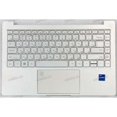 Keyboard Machenike MachCreator 14 Intel Gen 11 MC-14i511320HF60HSM00RU, MC-14i711390HF60HSM00RU, IP3 + topcase серебристая в серебристом топкейсе c подсветкой и БЕЗ тачпада (DOK-6502D, NB-17 6502D, XN1-Y-G141, AMR11965-PCT1336U-6-FT9369-S-210416, ZENIA/CN