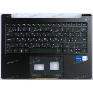 Keyboard Machenike MachCreator 14X Intel Gen 12 MC-14Xi512500HQ90HBM00R2, MC-14Xi712700HQ90HBM00R2, MC-14Xi912900HQ90HBM00R2 + topcase чёрная в чёрном топкейсе c подсветкой (7015008380113 319 020A, 71980 102265 1001009, 100000672896, 7129008380113 28H0354