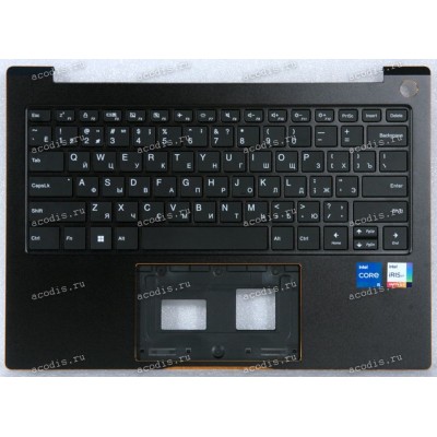 Keyboard Machenike MachCreator 14X Intel Gen 12 MC-14Xi512500HQ90HBM00R2, MC-14Xi712700HQ90HBM00R2, MC-14Xi912900HQ90HBM00R2 + topcase чёрная в чёрном топкейсе c подсветкой (7015008380113 319 020A, 71980 102265 1001009, 100000672896, 7129008380113 28H0354