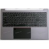 Keyboard Гравитон Н15И-Т, Machenike 15, ThundeRobot 15 + topcase чёрная в тёмно-серебристом топкейсе с тачпадом и колонками, с подсветкой (AMR12883-PCT1366U-6-FT9369-S-10-220211-VER02., MSC000082846R00209YD01, 61.1562CK915A02, PRIDE+K4576, MB3331007 2) ру
