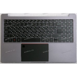 Keyboard Гравитон Н15И-Т, Machenike 15, ThundeRobot 15 + topcase чёрная в тёмно-серебристом топкейсе с тачпадом и колонками, с подсветкой (AMR12883-PCT1366U-6-FT9369-S-10-220211-VER02., MSC000082846R00209YD01, 61.1562CK915A02, PRIDE+K4576, MB3331007 2) ру