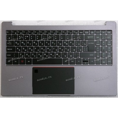 Keyboard Гравитон Н15И-Т, Machenike 15, ThundeRobot 15 + topcase чёрная в тёмно-серебристом топкейсе с тачпадом и колонками, с подсветкой (AMR12883-PCT1366U-6-FT9369-S-10-220211-VER02., MSC000082846R00209YD01, 61.1562CK915A02, PRIDE+K4576, MB3331007 2) ру
