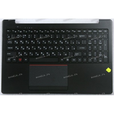 Keyboard Гравитон Н15И-ТП + topcase чёрная в чёрном топкейсе с тачпадом и колонками, с подсветкой (AMR12869-PCT1366U-X6) русифицированная original возможно так-же Гравитон Н15И-К2, ICL RAYbook Si1514, Si1512, Machenike 15, Rikor R-N-H-CPU-D-M-PSU-C, Thund