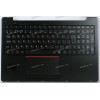 Keyboard Гравитон Н15И-К2, Н15И-ТП, Machenike 15, ThundeRobot 15 + topcase чёрная в чёрном топкейсе с тачпадом, колонками, БЕЗ подсветки (AMR12869-G4-X6) русифицированная original возможно так-же ICL RAYbook Si1514, Si1512, Rikor R-N-H-CPU-D-M-PSU-C, Shan