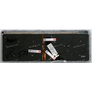 Keyboard Acer Aspire 5755G, 5830T, 5830G, V5-571 чёрная на сером русифицированная (NSK-R3KBW, 9ZN8QBWKK0R)) Keyboard Acer Aspire 5755G, 5830T, 5830G, V5-571 чёрная на сером русифицированная (NSK-R3KBW, 9ZN8QBWKK0R))