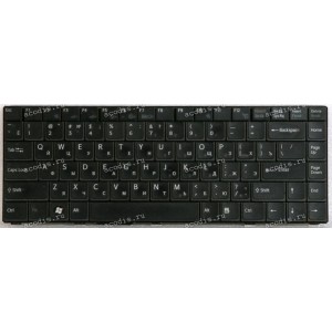 Keyboard Sony VGN-SZ (p/n: 147964762, 147964722, N860-7701-T001, N860-7701-T213, 147964721, 148023171) (Black/Matte/RUO) чёрная матовая русифицированная