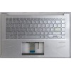 Keyboard Asus X421IA-8R серебристый русифицированный (90NB0QR1-R30RU0, 39XKSTAJNF0)+Topcase