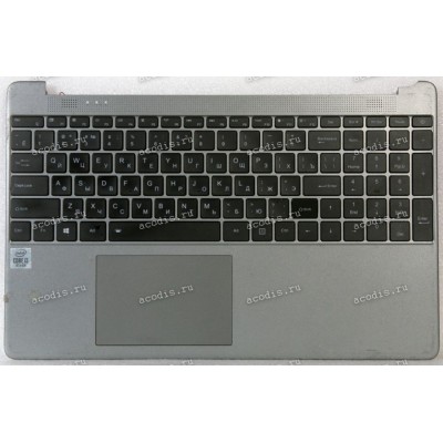 Keyboard Haier I1500SM серый чёрные клавиши, русифицированная (1510P3002, N15CS9)+Topcase