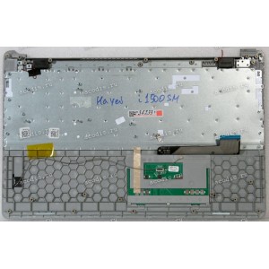 Keyboard Haier I1500SM серый чёрные клавиши, русифицированная (1510P3002, N15CS9)+Topcase
