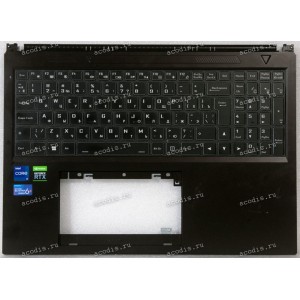 Keyboard Machenike S16 чёрный матовый, русифицированная (6-39-NP602-P18-01A, 6-78-NP60PNPHM2-010)+Topcase Keyboard Machenike S16 чёрный матовый, русифицированная (6-39-NP602-P18-01A, 6-78-NP60PNPHM2-010)+Topcase