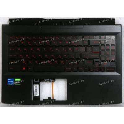Keyboard MSI Katana GF66 чёрный матовый, русифицированная (307582C211, 93444121)+Topcase