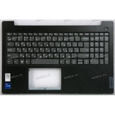 Keyboard Lenovo V15 G2 ITL серая на чёрном ,  русифицированная (AP21S000100, EL21S000600)+Topcase