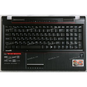 Keyboard MSI CX61, MS-16G5, MS-16GH, MSI E6205D чёрая матовая, русифицированная  (BE2P-6G4C722-TF1)+Topcase