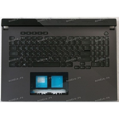 Keyboard Asus G713QM-1F чёрая матовая, русифицированная (90NR05C2-R31RU0, 13NR05C2506011-3)+Topcase
