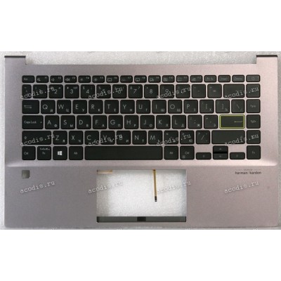 Keyboard Asus X435EA-9E серая матовая, русифицированная (90NB0SU1-R30RU0, 13N1-CGA0201)+Topcase
