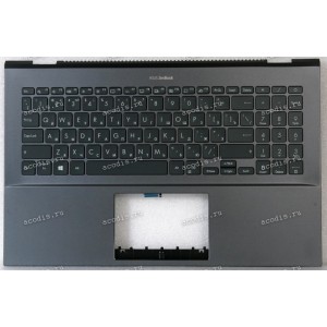 Keyboard Asus UX535LH-2G серый русифицированный (90NB0RX2-R31RU0, 13NB0RX2AM0301, 13NB0RW1M06011, 0KNBO-562CRU00)+Topcase