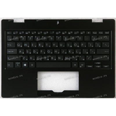 Keyboard Asus BR1100FKA-1A чёрная матовая русифицированная (90NX03A1-R31RU0, HQ2072144000, NSK-W58SN)+Topcase