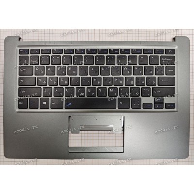 Keyboard Digma EVE 14 C414 ES4060EW + topcase SP19423 (Black/DarkSilver/Matte/RUO)