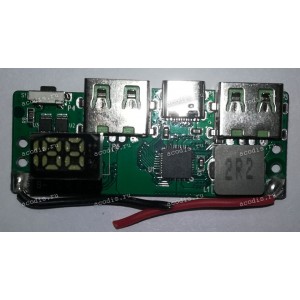 BMS PowerBank Accesstyle Bizon 30PQD Wh/Bl (UK-423-1-V1.0 20221123) (Chips Injoinic IP5356, Xysemi XB7608 (XB7608AJ)*2 шт)