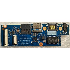 USB & Audio & CardReader & LAN board Digma Pro Sprint N (p/n: XN1G_140M3_YD_RJ45 DB_V30_20220826A) (SP42105)