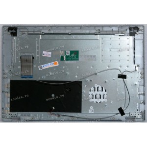 Keyboard Digma EVE P5852 DN15N2-ADXW01 + topcase NP15KR-G (SP43849) (Black/Silver/Matte/RUO) черная матовая русифицированная с серебристым топкейсом