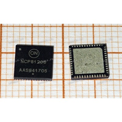 Микросхема ON Semiconductor NCP81206, NCP81206AMNTXG, NCP81206MNTXG QFN-52 PWM CONTROLLER (Asus p/n: 06095-01450100) с разбора original