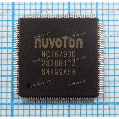 Микросхема Nuvoton NCT6793D QFP-128 с разбора