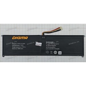 АКБ Digma EVE 15 C419 ES5065EW (5000mAh, 7,4V, 9 pin, SP17581)
