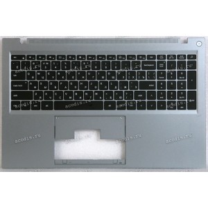 Keyboard Digma Pro Fortis M DN17P3-8CXN01, DN17P3-ADXW01 + topcase (NS17IC-819R X317F US, SP28867) (Black/Silver/Matte/RUO/LED) черная матовая русифицированная с серебристым топкейсом с подсветкой Keyboard Digma Pro Fortis M DN17P3-8CXN01, DN17P3-ADXW01 + topcase (NS17IC-819R X317F US, SP28867) (Black/Silver/Matte/RUO/LED) черная матовая русифицированная с серебристым топкейсом с подсветкой