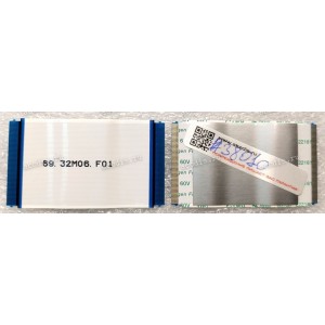 FFC шлейф 60 pin прямой, шаг 0.5 mm, длина 56 mm (p/n: 69.32M06.F01)