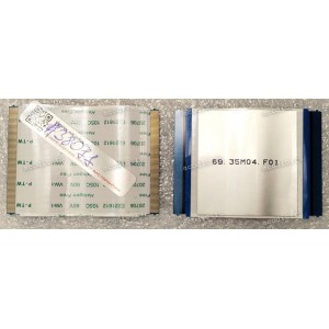 FFC шлейф 80 pin прямой, шаг 0.5 mm, длина 56 mm (p/n: 69.35M04.F01)
