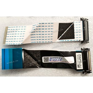 LCD LVDS FFC шлейф мониторный 30 pin обратный, шаг 1.0 mm, длина 138 mm, с замком с одной стороны (p/n: BN96-14065D) REV.00