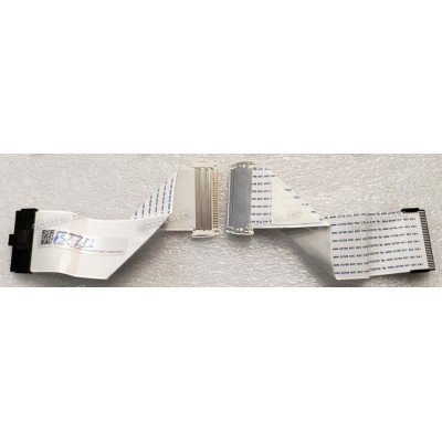 LCD LVDS FFC шлейф мониторный 30 pin обратный, шаг 1.0 mm, длина 135 mm, с замком с двух сторон 