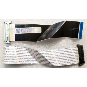 LCD LVDS FFC шлейф мониторный 30 pin обратный, шаг 1.0 mm, длина 155 mm, с замком с одной стороны