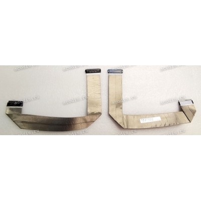 LCD LVDS FFC шлейф мониторный 30 pin обратный, шаг 1.0 mm, длина 360 mm, с замками с двух сторон