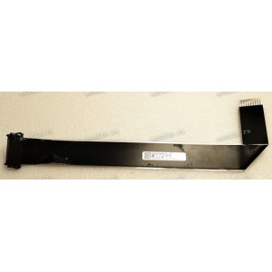 LCD LVDS FFC шлейф мониторный 51 pin прямой, шаг 0,5 mm, длина 360 mm с замком с одной стороны black